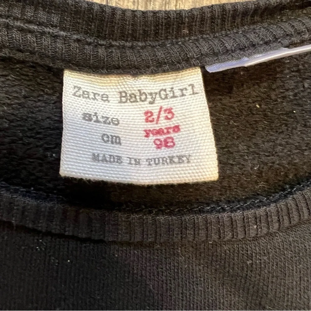 Zara Baby Black Shine Like The Starts Top And Gray Pants Set Size 2/3